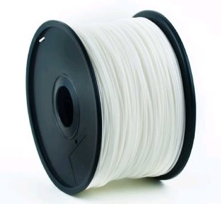 BAZAR Tisková struna (filament) GEMBIRD, PLA, 1,75mm, 1kg, bílá