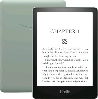 E-book AMAZON KINDLE PAPERWHITE 5 2021, 6,8" 16GB E-ink displej, WIFi, AGAVE GREEN, SPECIAL OFFERS