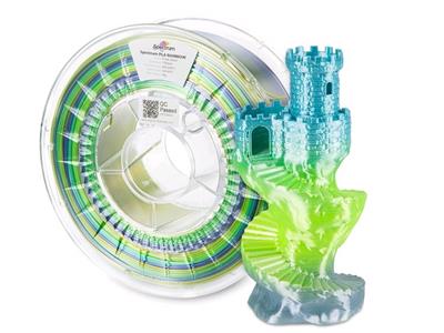 Tisková struna (filament) Spectrum PLA SILK RAINBOW 1.75mm FROST GLOSS 1kg