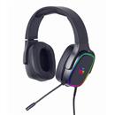 Sluchátka s mik Gembird GHS-SANPO-S300, gaming, USB 7.1, RGB LED