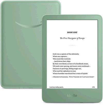 E-book Amazon Kindle Touch 2024 (16 GB), matcha, BEZ REKLAM