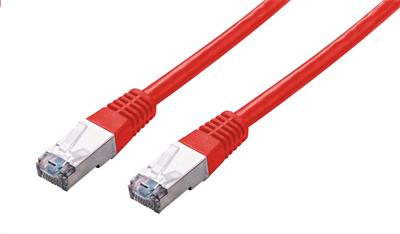 Patchcord Cat5e, FTP, červený, 0,25m