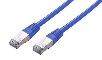 Patchcord Cat5e, FTP, modrý, 0,5m