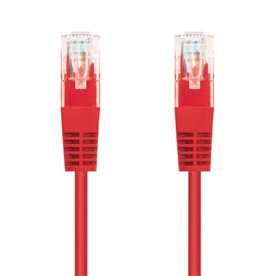 Patchcord Cat5e, UTP, červený, 3m