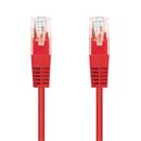 Kabel C-TECH patchcord Cat5e, UTP, červený, 5m