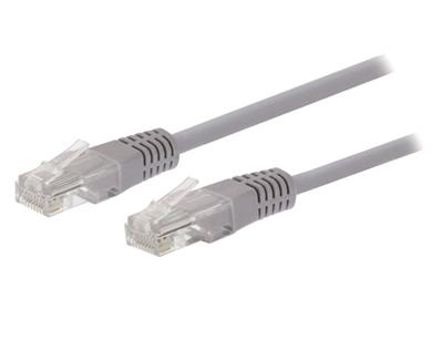 Patchcord Cat5e, UTP, šedý, 15m