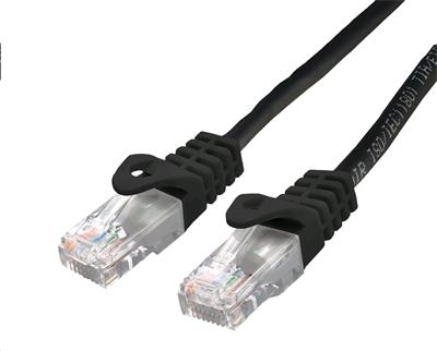 Patchcord Cat6, UTP, černý, 0,25m