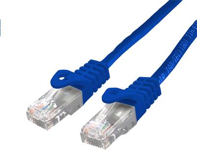 Patchcord Cat6, UTP, modrý, 0,25m