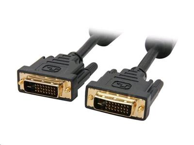 Kabel přípoj DVI-DVI, M/M, 1,8m DVI-D, dual lin