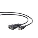 Kabel Cablexpert adapter USB-serial 1,5m 9 pin (com), černý
