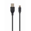 Kabel CABLEXPERT MicroUSB oboustranný univerzální konektor, 1,8m, černý