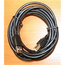 Kabel CABLEXPERT USB A-B 3m 2.0 HQ Black, zlacené kontakty