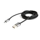 Kabel CABLEXPERT USB A Male/Micro B Male 2.0, 1,8m, opletený, černý, blister