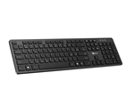 Klávesnice C-TECH KB-115, bezdrátová 2.4Ghz, slim, černá, CZ/SK