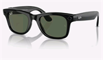 Meta Ray-Ban Wayfarer, AI brýle, Shiny Black, G15 Green