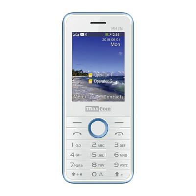 Mobilní telefon MAXCOM Classic MM136, CZ lokalizace, bílo-modrý