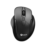 Myš C-TECH WLM-17 Dual mode, bezdrátová, BT5.0 + 2,4GHz, 1600DPI, 6 tlačítek, USB nano receiver, černá