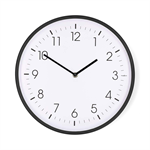 Nástěnné hodiny NEDIS CLWA1226BK, tichý chod, plast, 30cm