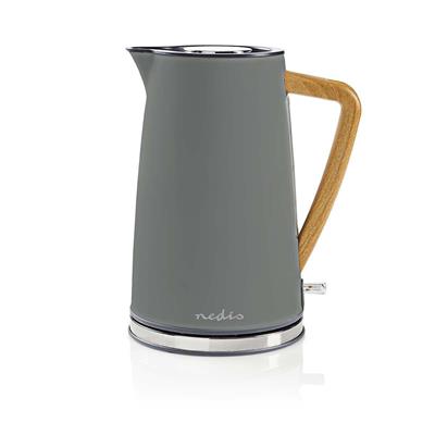 Rychlovarná konvice NEDIS KAWK510EGY, 1,7l, 2200W, Soft-Touch, šedá