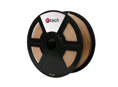PLA WOOD dřevo C-TECH, 1,75mm, 1kg