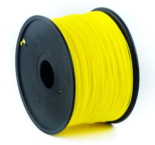 Tisková struna (filament) GEMBIRD, ABS, 1,75mm, 1kg, žlutá