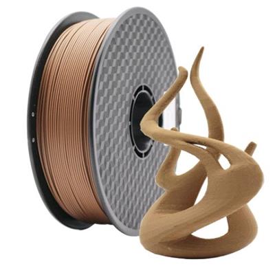 Tisková struna (filament) GEMBIRD, PLA, 1,75mm, 1kg, přírodní dřevo