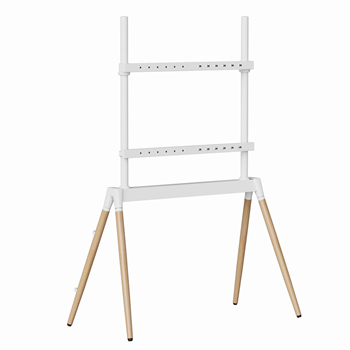 TV stojan, 55“ - 86“, bílý, dřevěný