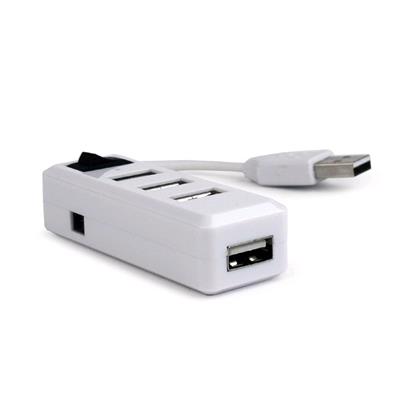 USB hub Gembird, 2.0, 4 port, vypínač, bílý